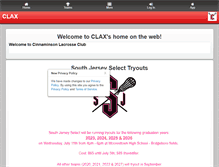 Tablet Screenshot of cinnaminsonlacrosse.com